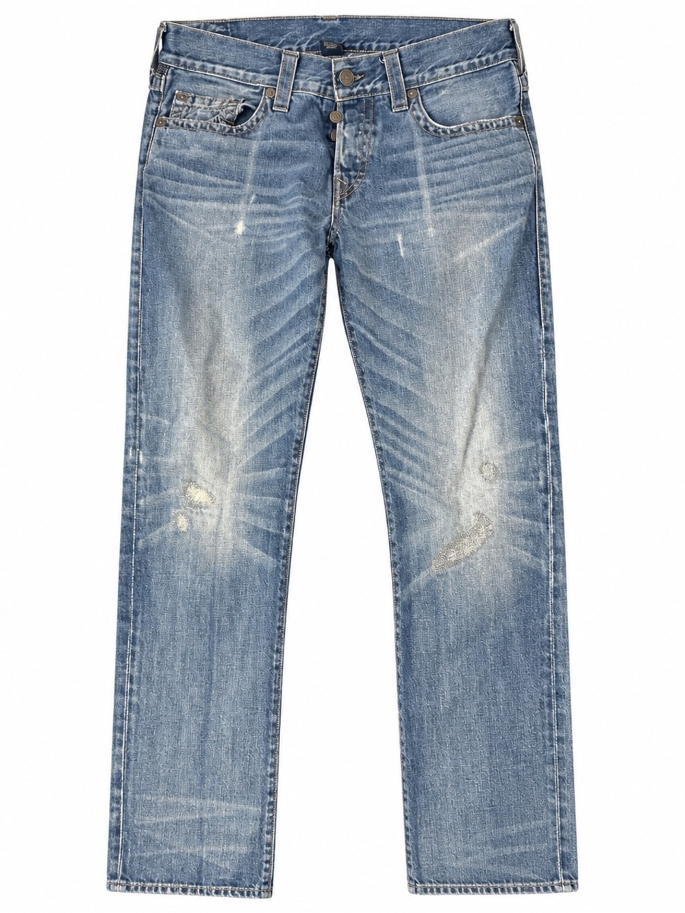 True Religion Rocco Relaxed Skinny Distressed Jeans Men’s Size 32